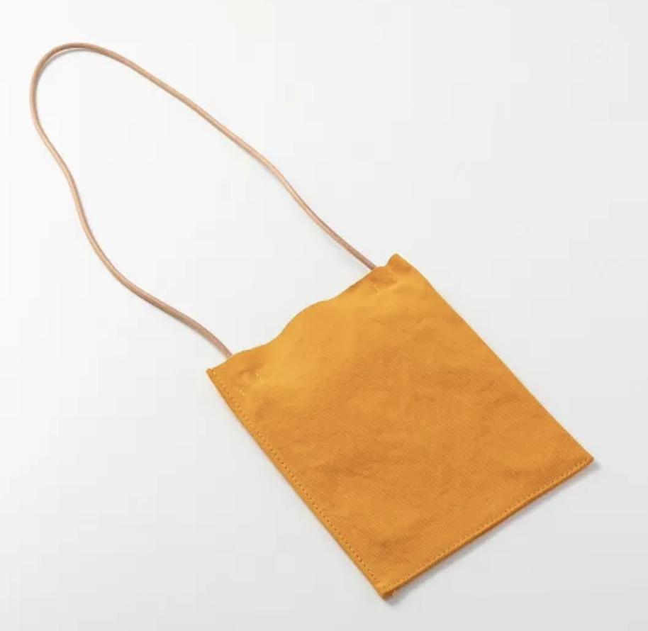 Washed Canvas Pochette - Yellow