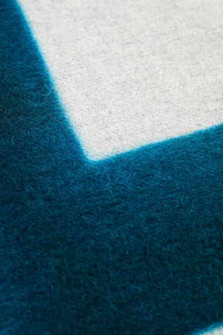 Hand Woven Baby Alpaca Throw - Spruce/Light Grey