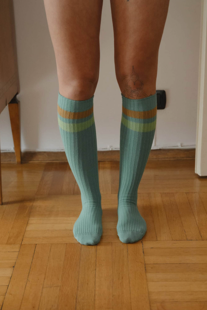 Race Knee Socks - Orbit Green