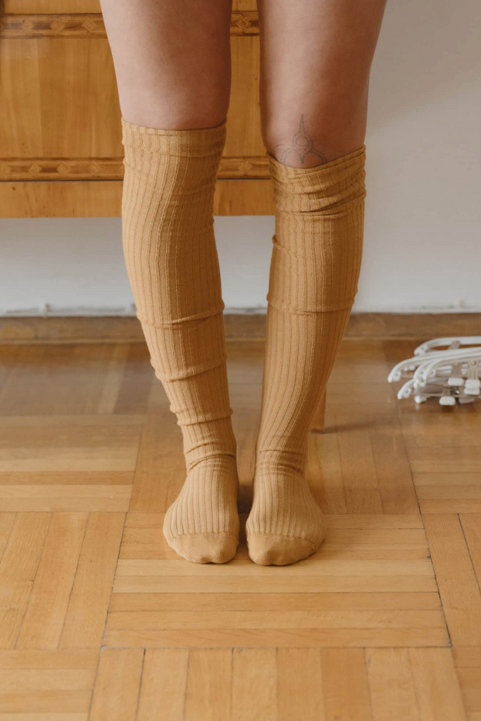 Over Knee Socks - Silva Brown