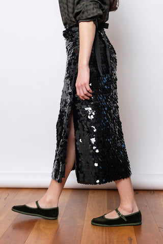 Sekan Skirt - Black Sequin