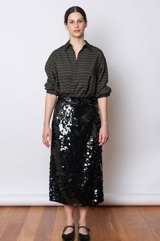 Sekan Skirt - Black Sequin