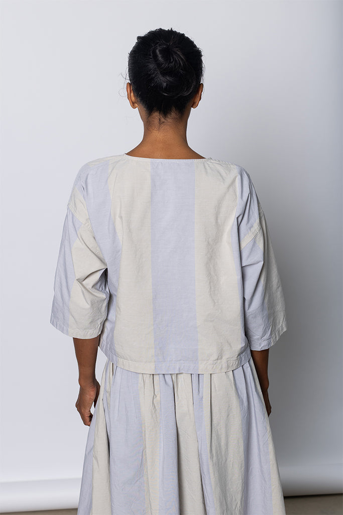 Sheldon Shirt - Dusty Wide Stripe