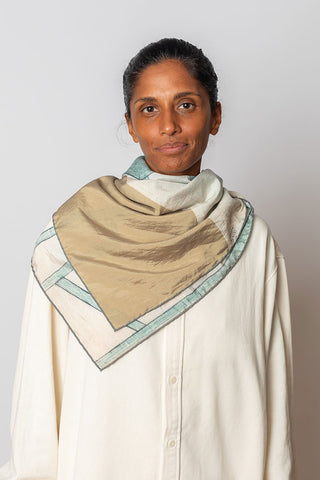 Silk Square Scarf - Ninety Green Chair