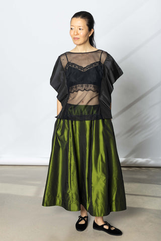 Sculpt Ripple Skirt - Moss