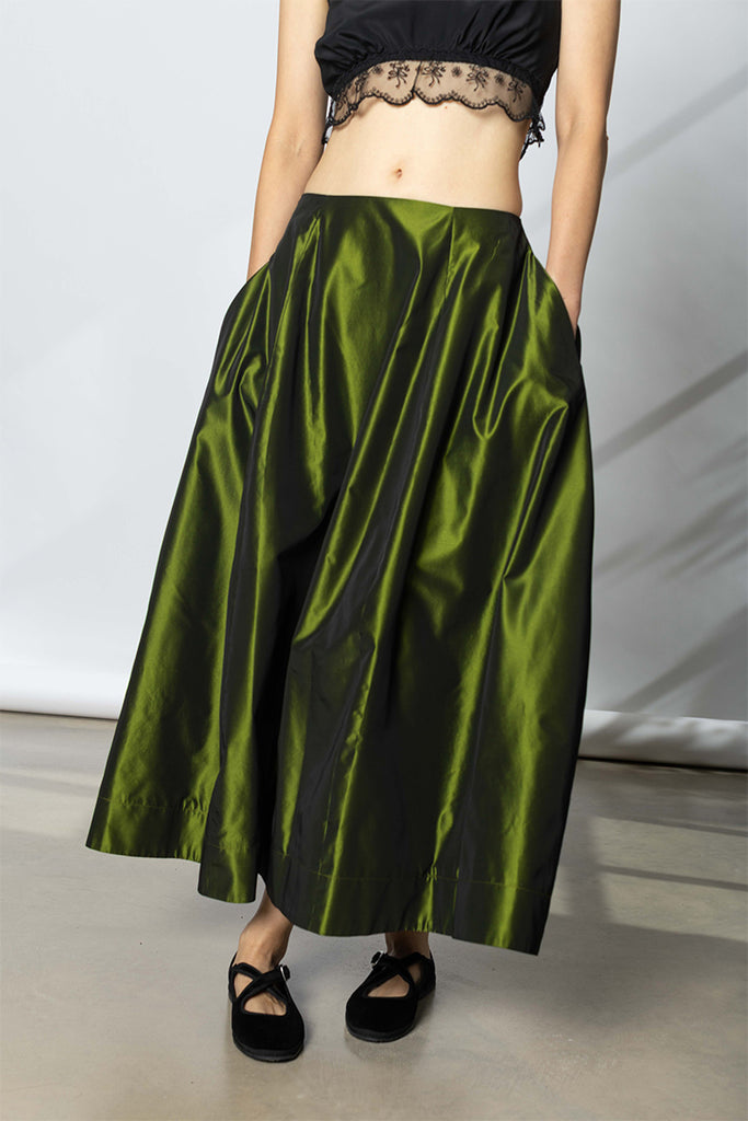 Sculpt Ripple Skirt - Moss