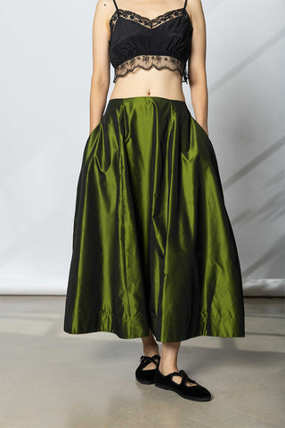 Sculpt Ripple Skirt - Moss