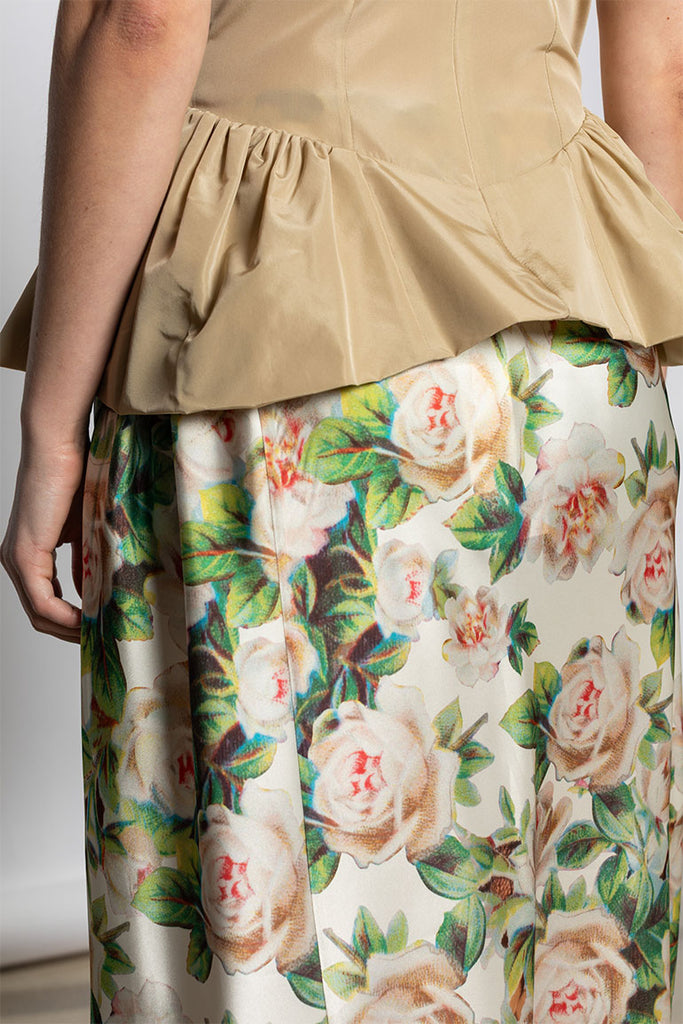 Single Hip Detail Easy Skirt - Rose