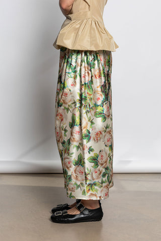 Single Hip Detail Easy Skirt - Rose