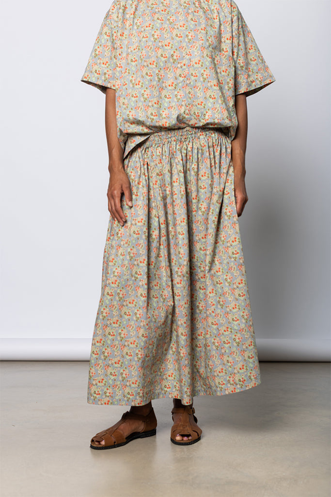 Skye Skirt - Dusty Blue Floral
