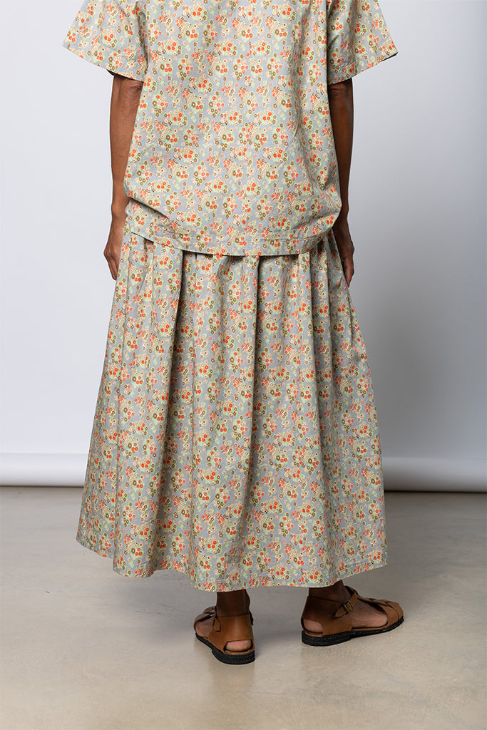 Skye Skirt - Dusty Blue Floral