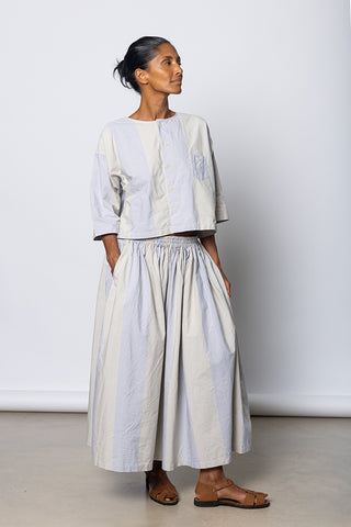 Skye Skirt - Dusty Wide Stripe