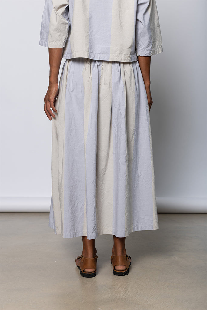 Skye Skirt - Dusty Wide Stripe