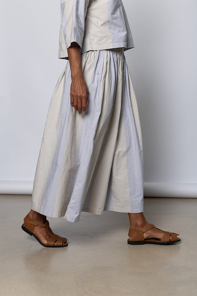 Skye Skirt - Dusty Wide Stripe