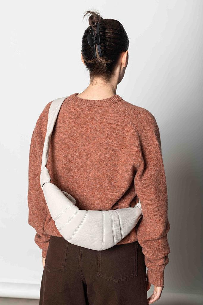Small Croissant Bag Alpaca Nubuck - Soft Sage