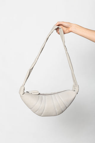 Small Croissant Bag Alpaca Nubuck - Soft Sage
