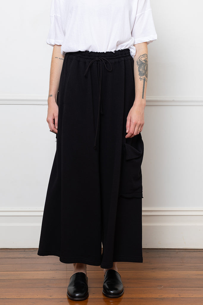 Soft French Terry Pants - Black