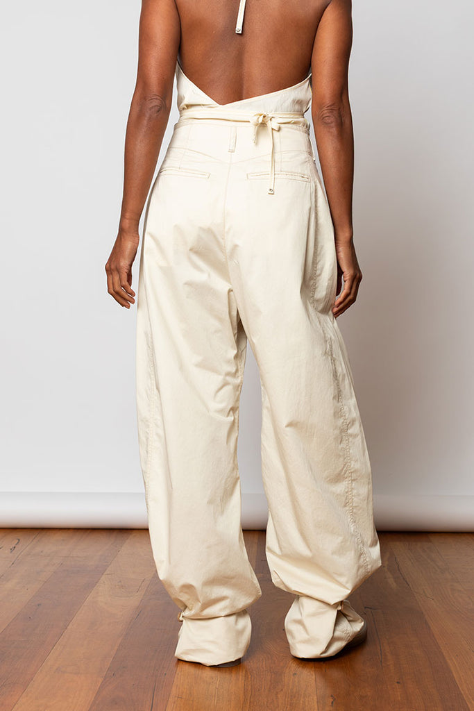 Soft Volume Pants - Creamy White