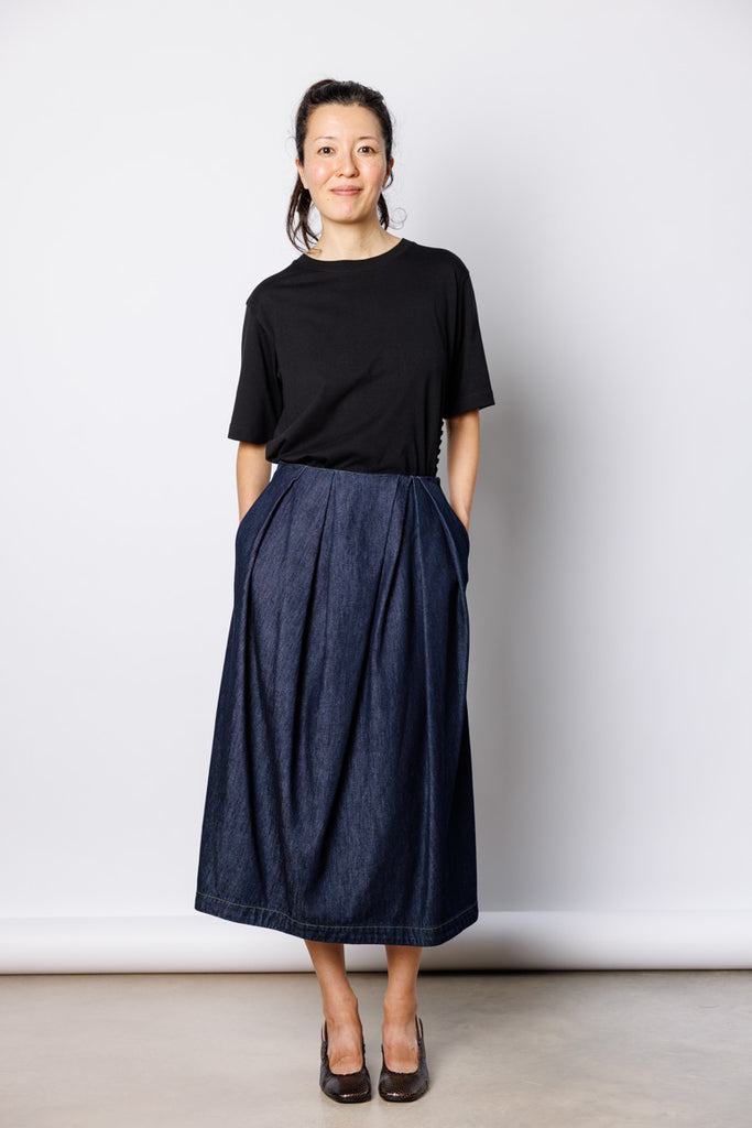 Sonista Denim Skirt - Indigo