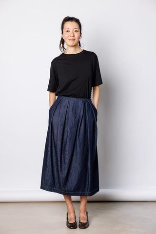 Sonista Denim Skirt - Indigo