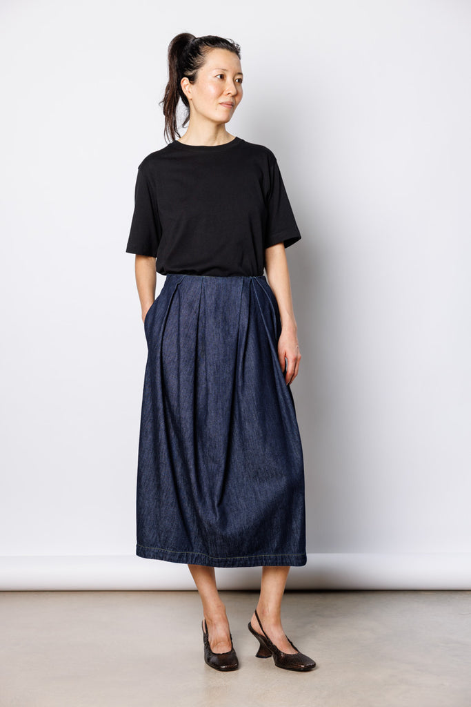 Sonista Denim Skirt - Indigo