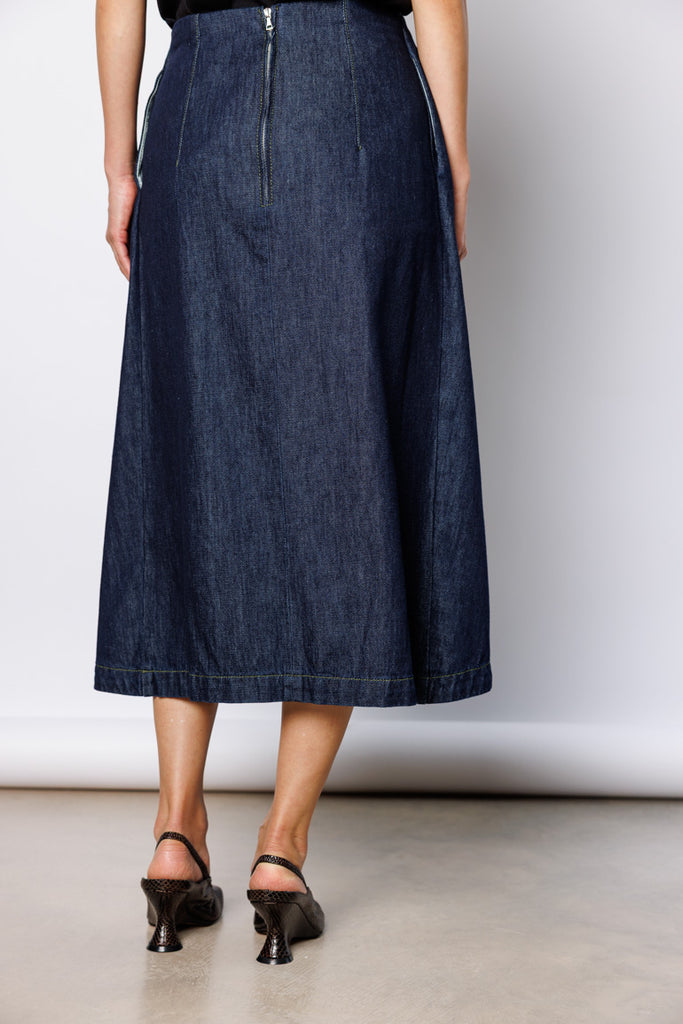 Sonista Denim Skirt - Indigo