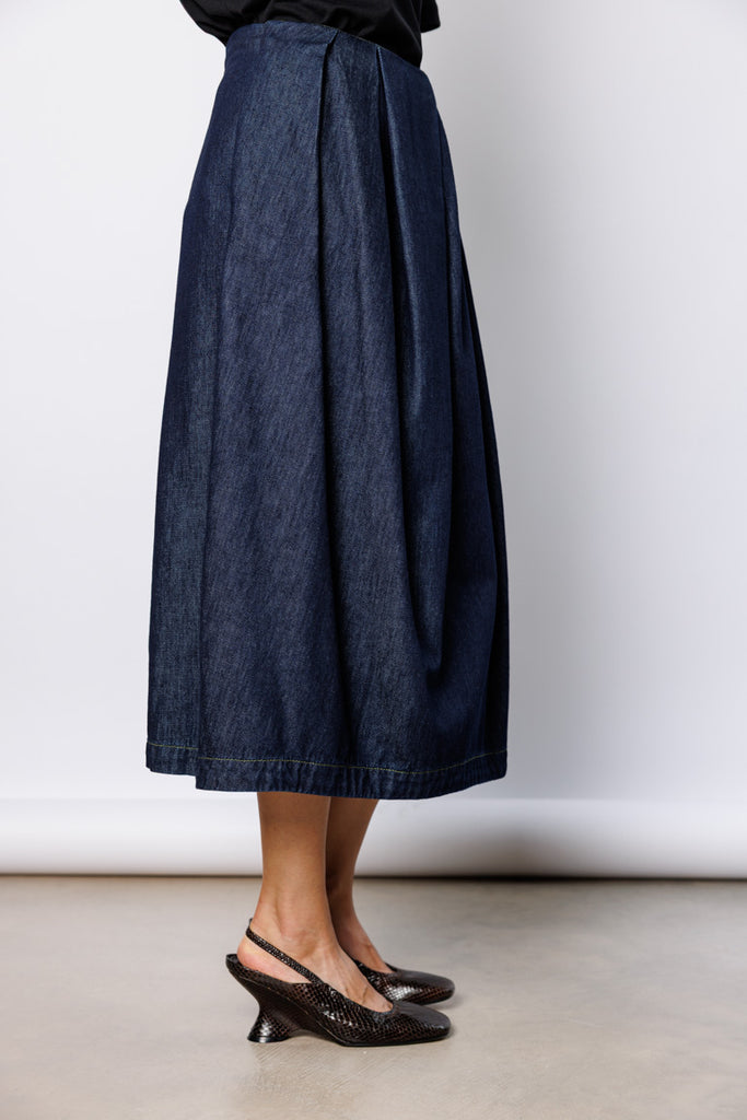 Sonista Denim Skirt - Indigo