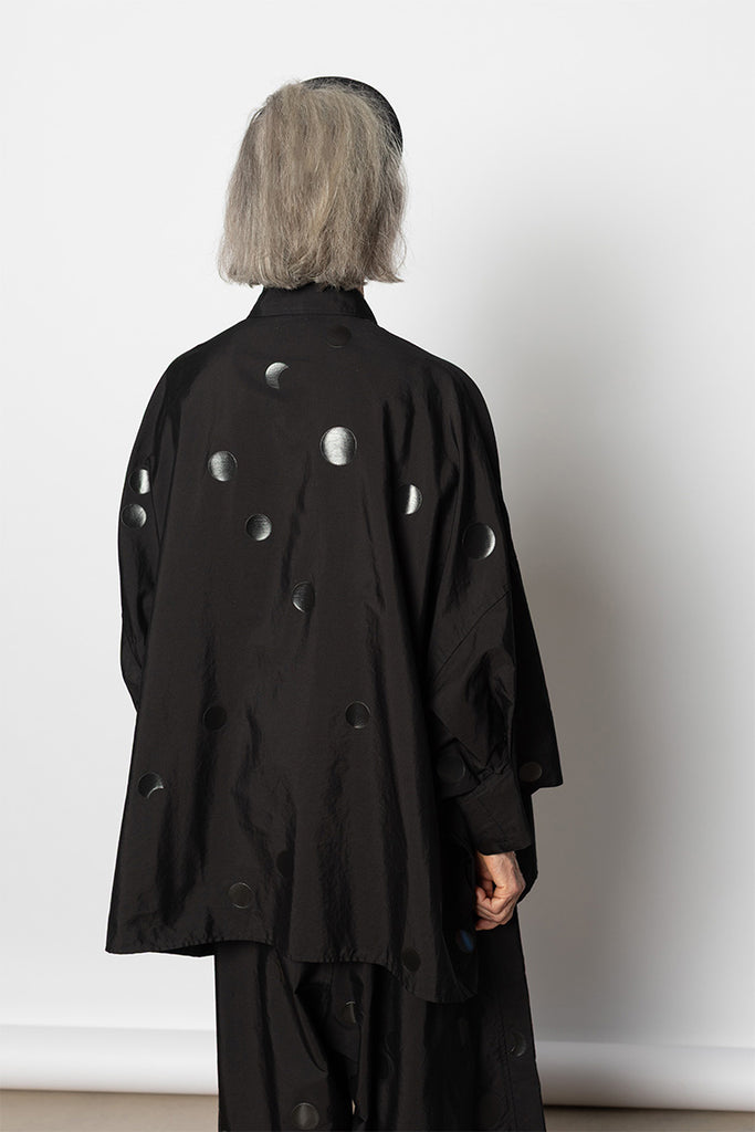 Spare Placket Blouse - Black