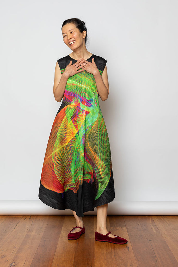 Spectrum Dress - Bright Green