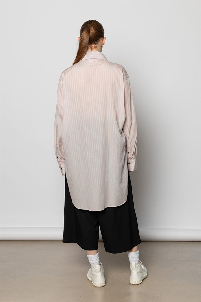 Square Collar Shirt - Pink