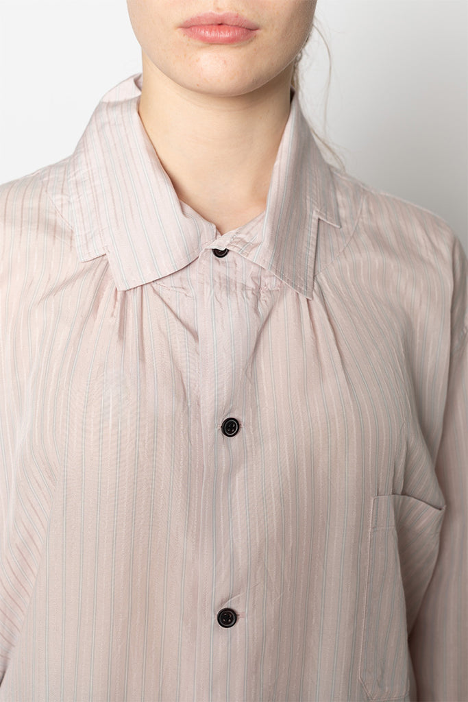 Square Collar Shirt - Pink