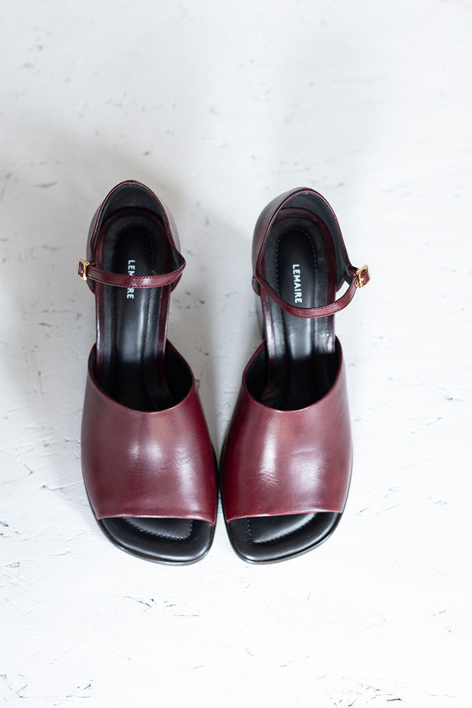 Square Heeled Sandals 80 - Chianti