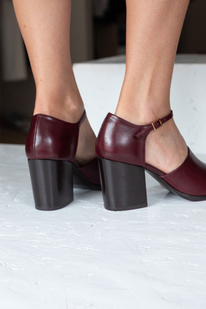 Square Heeled Sandals 80 - Chianti