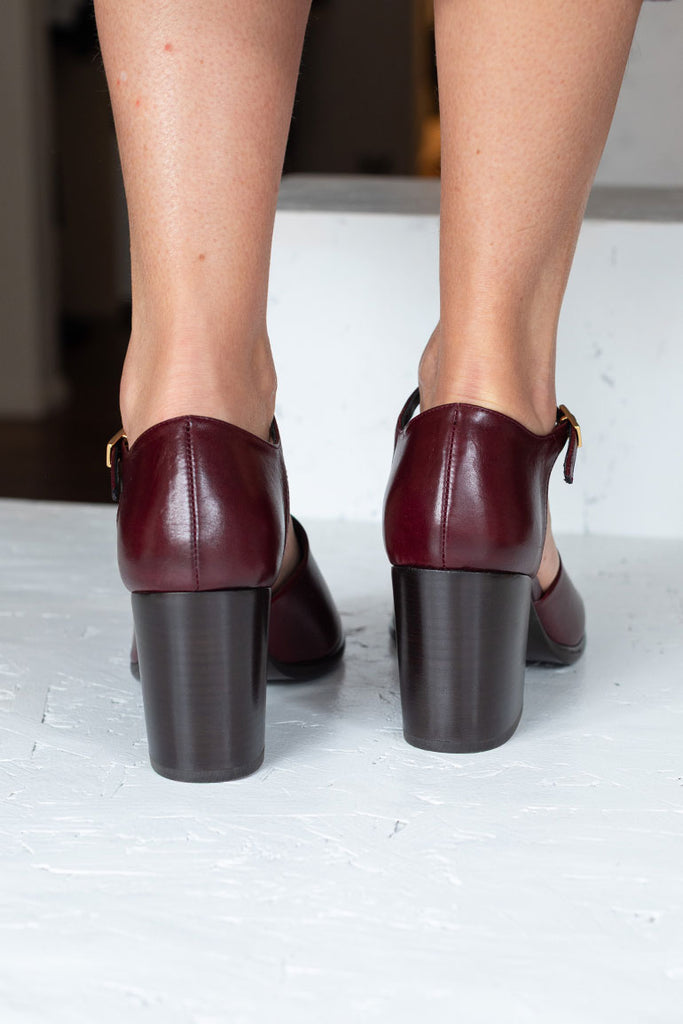 Square Heeled Sandals 80 - Chianti
