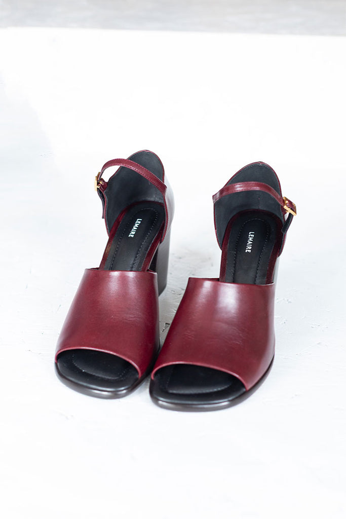 Square Heeled Sandals 80 - Chianti
