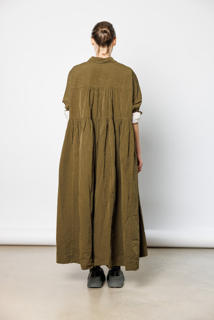 Square Long Sleeve Dress - Green Lake