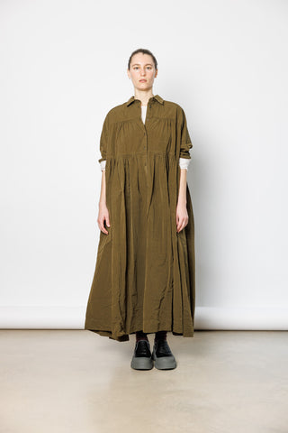 Square Long Sleeve Dress - Green Lake