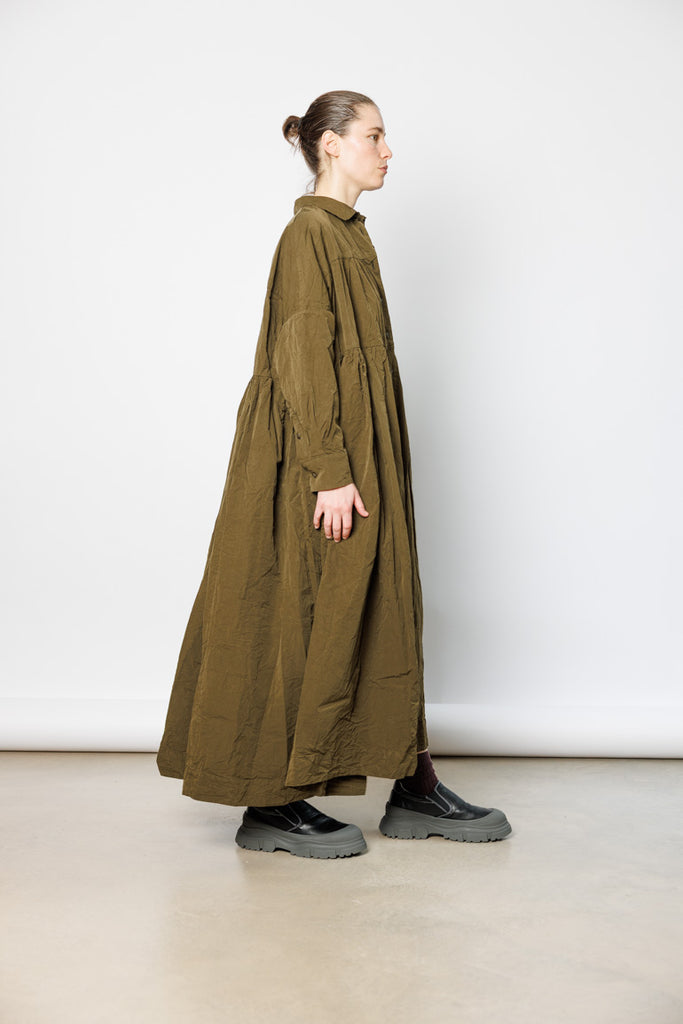 Square Long Sleeve Dress - Green Lake