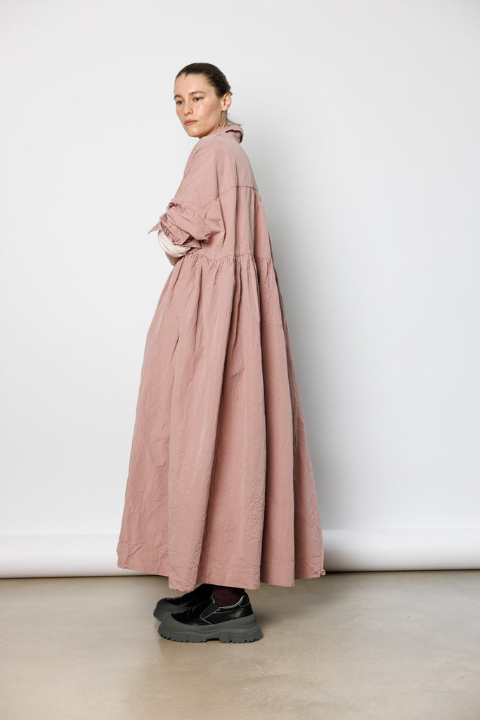 Square Long Sleeve Dress - Pink