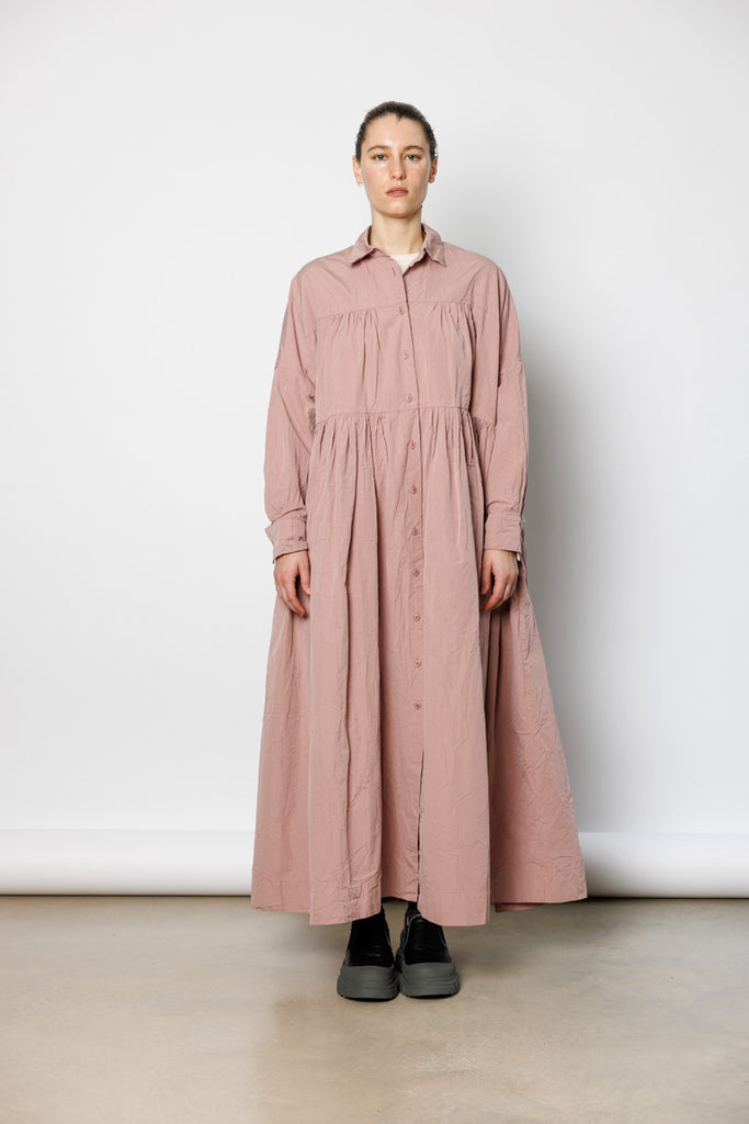Square Long Sleeve Dress - Pink