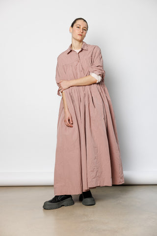 Square Long Sleeve Dress - Pink