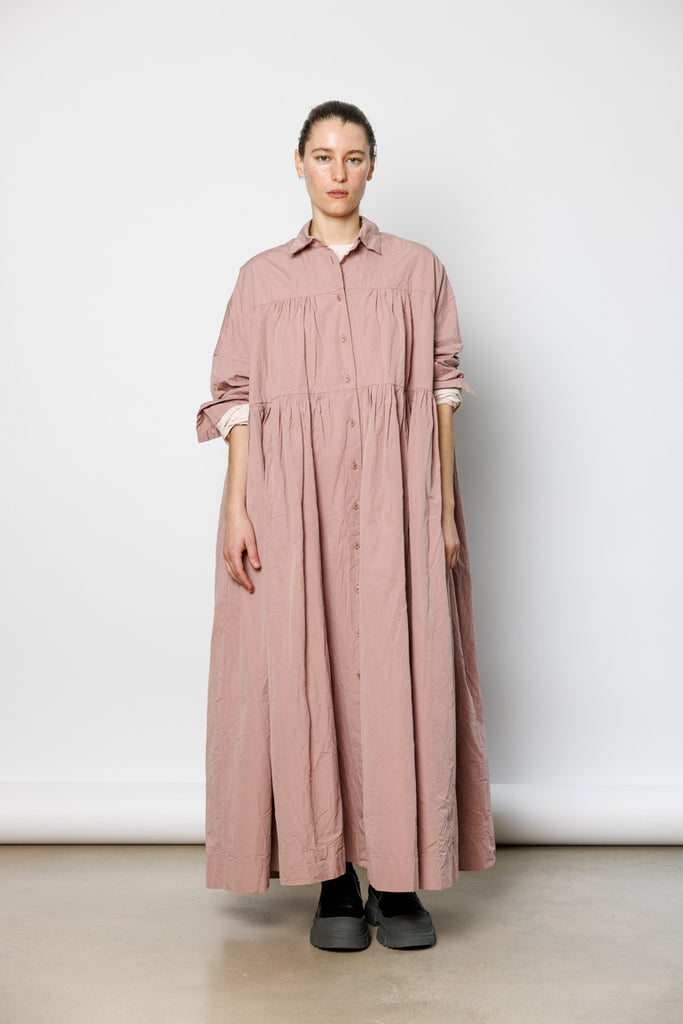 Square Long Sleeve Dress - Pink