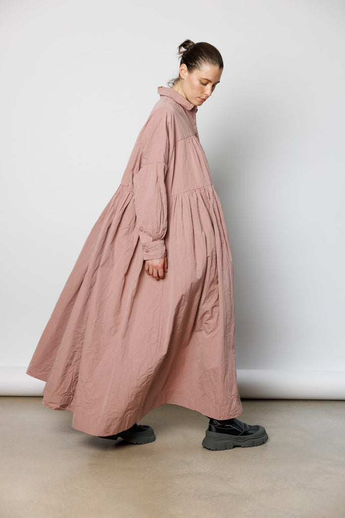 Square Long Sleeve Dress - Pink