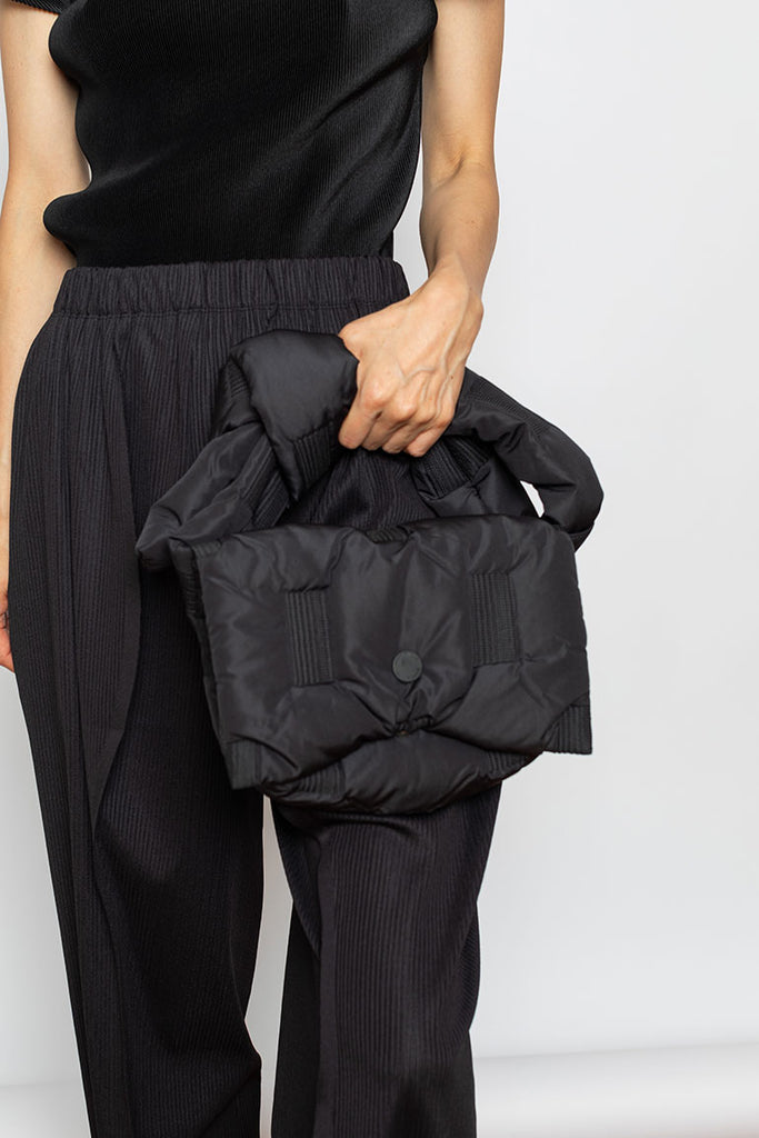 Square Cushion Purse - Black