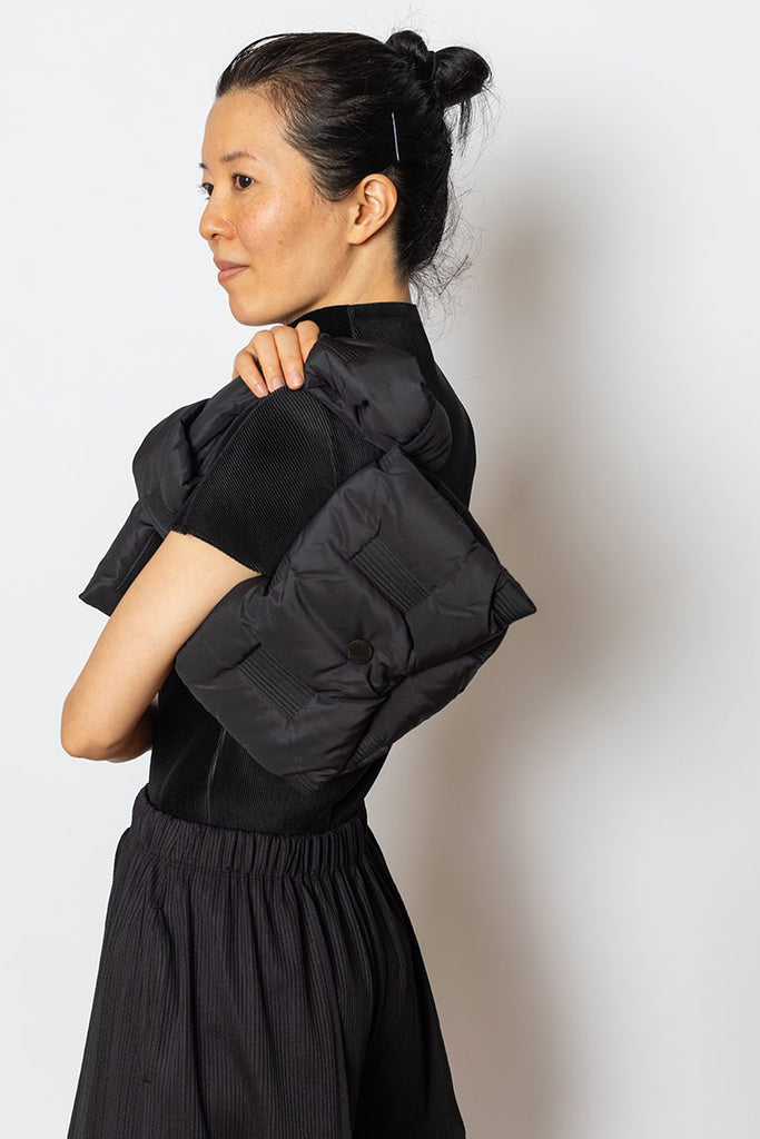 Square Cushion Purse - Black