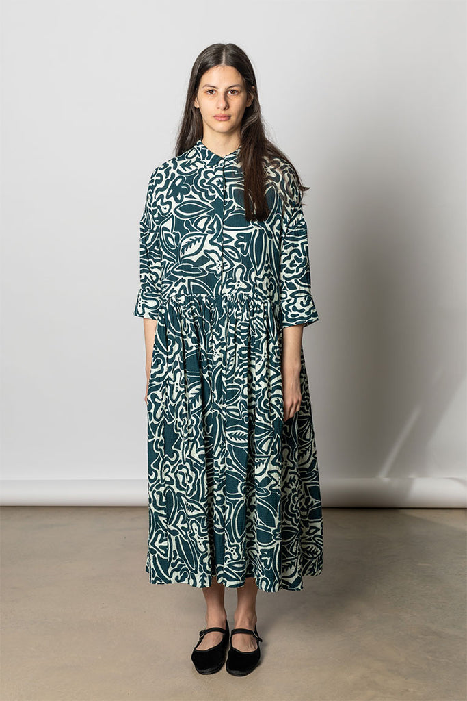 Stephanie Dress - Gauze Print