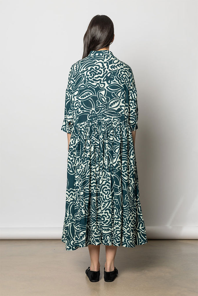 Stephanie Dress - Gauze Print