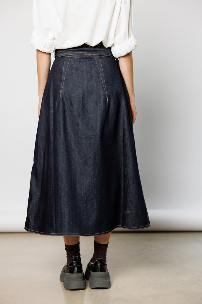 Stieglitz Denim Skirt - Indigo