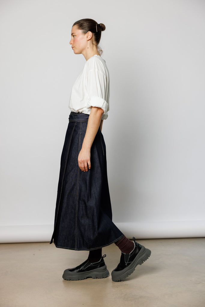Stieglitz Denim Skirt - Indigo