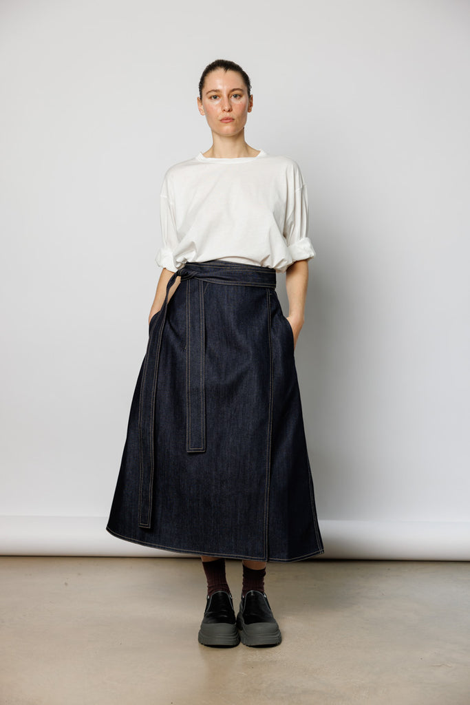 Stieglitz Denim Skirt - Indigo
